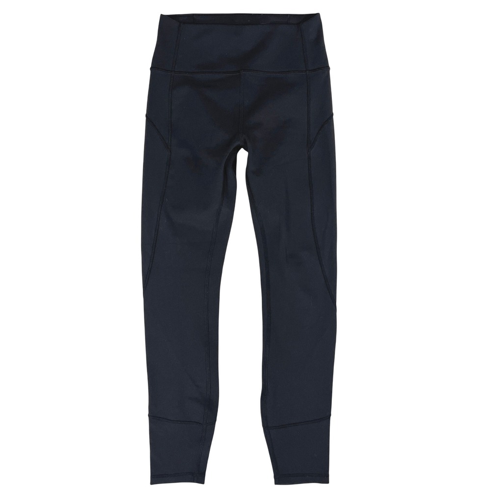 Lululemon In Movement Leggings 4 W5BPGS Black Athleisure Everlux Minimalist Gym